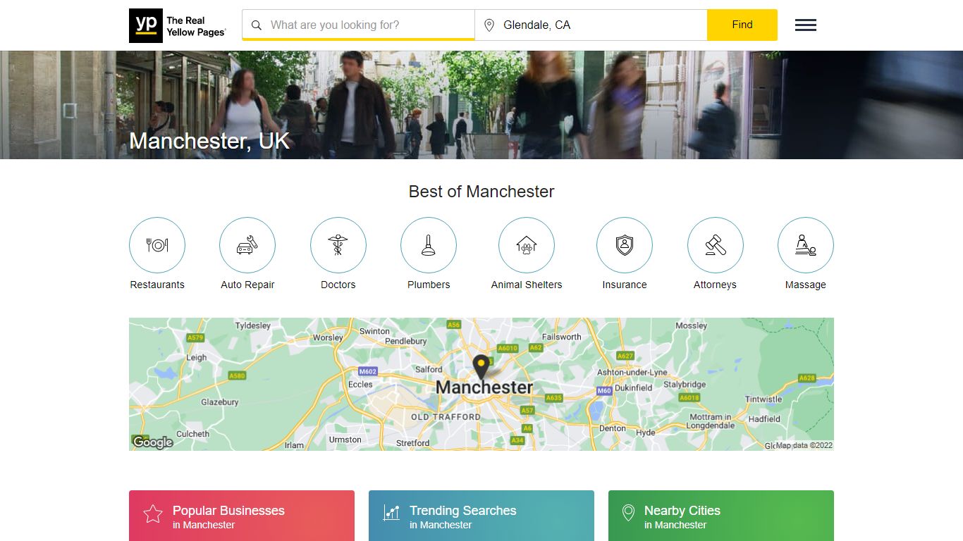 The Real Yellow Pages® - Manchester, UK Directory - YP.com